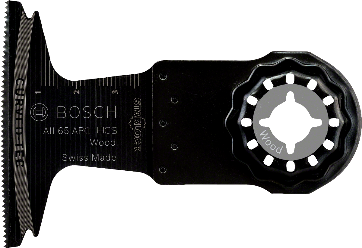 Mata gergaji kayu Bosch Starlock untuk pemotongan yang presisi.