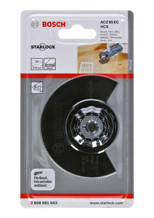 Bilah gergaji segmen HCS ACZ 85 EC Wood Mata gergaji segmen kayu Bosch HCS 85mm.