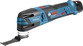 Perkakas serbaguna nirkabel Bosch GOP 12V-28 dengan mata pisau Starlock.