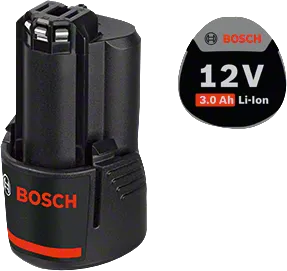 Baterai lithium-ion Bosch 12V 3.0Ah.