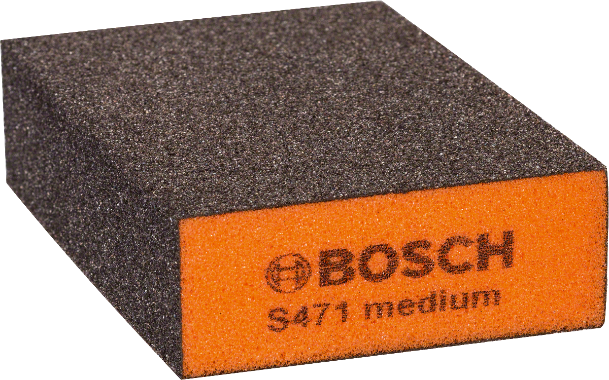 Spons pengamplasan sedang Bosch S471 untuk penyelesaian permukaan.
