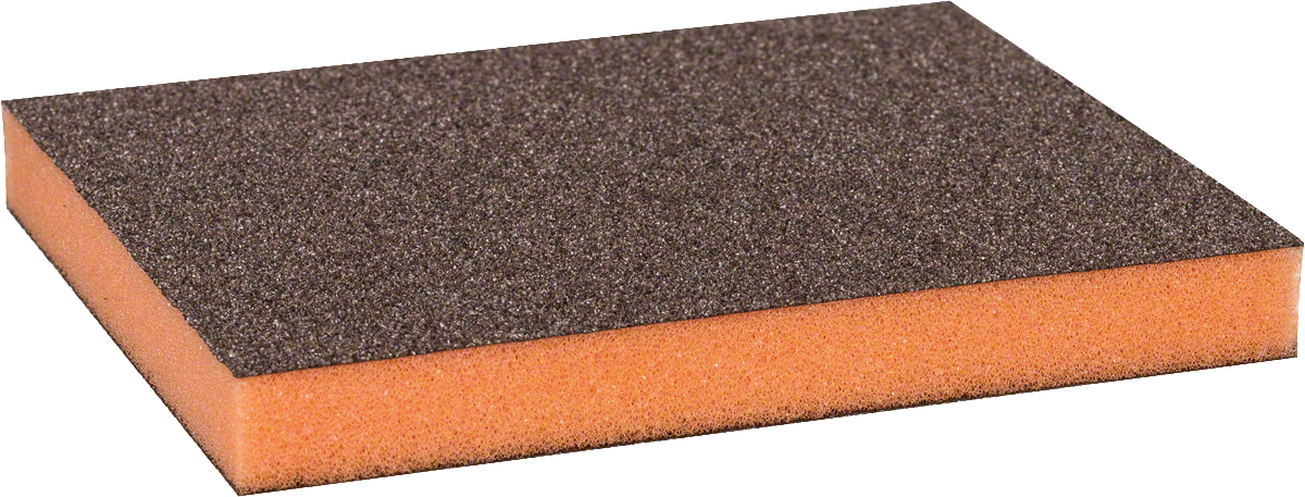 Spons pengamplasan Bosch untuk menghaluskan kayu dan menyelesaikan pengecatan.