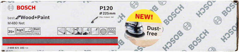 Bosch M480 Net abrasif P120 225mm.