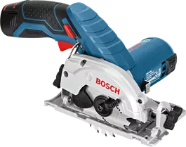 Gergaji bundar tanpa kabel Bosch GKS 12V-26 untuk memotong kayu.