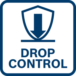Perlindungan optimal terhadap pengguna berkat fungsi Drop Control, alat akan langsung berhenti ketika tidak sengaja terjatuh