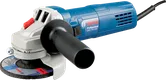 Penggiling sudut Bosch GWS 750-100 dengan pegangan samping.