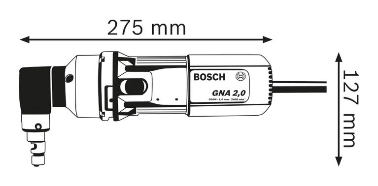 GNA 2,0 Diagram dimensi nibbler