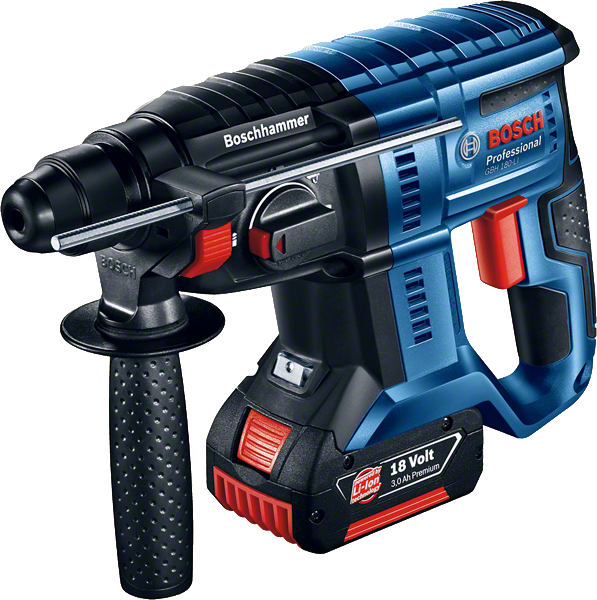Palu putar nirkabel Bosch GBH 180-Li, 18V 3.0Ah.