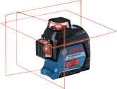 Alat perataan laser Bosch GLL 3-80 dengan proyeksi garis 360°.