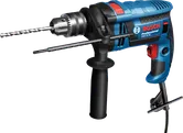 Bor benturan Bosch GSB 16 RE dengan pegangan samping.
