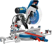 Gergaji mitra Bosch GCM 12 GDL dengan mata gergaji 305 mm.
