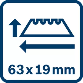 Ukuran bilah 63x19mm
