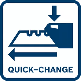 Quick-Change, penggantian cepat, penggantian mata pisau