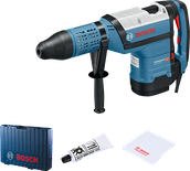 Bor palu putar Bosch GBH 12-52 DV dengan pegangan samping.