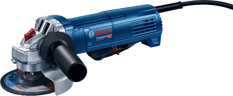 Penggiling sudut Bosch GWS 9-100 P dengan cakram 100 mm.