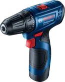 Bor nirkabel Bosch GSR 120-LI, desain ringkas.