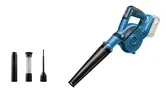 Blower nirkabel Bosch GBL 18V-120 dengan pemasangan nosel.