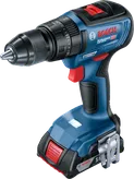 Bor tanpa kabel Bosch GSB 18V-50 dengan baterai 2,0Ah.