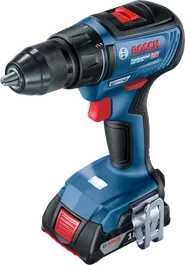 Bor tanpa kabel Bosch GSR 18V-50 dengan baterai 2,0Ah.