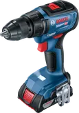 Bor tanpa kabel Bosch GSR 18V-50 dengan baterai 2,0Ah.