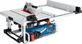 Gergaji meja Bosch GTS 10 J dengan kemiringan yang dapat disesuaikan.