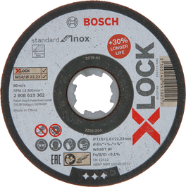 Cakram Pemotong X-LOCK Standard for Inox