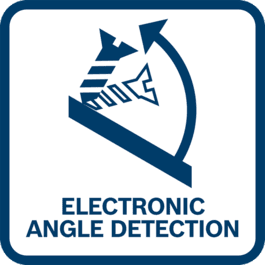  Electronic Angle Detection: membantu pengguna untuk menyekrup dan mengebor pada permukaan yang miring pada sudut tertentu. Pengguna dapat memilih antara sudut yang telah diatur sebelumnya atau memasukkan sudut tertentu melalui aplikasi