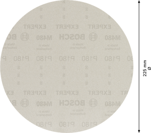 Cakram jaring pengamplasan Bosch EXPERT M480 225mm G180.