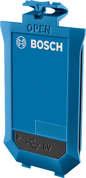 Baterai Bosch BA 3.7V 1.0Ah A dengan pengisian daya USB.