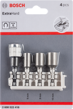 Set dudukan universal Bosch Pick and Click 6/8/10 mm.