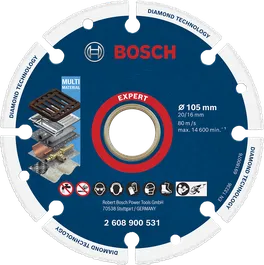 Cakram Pemotong Logam Berlian Bosch EXPERT 105 mm.