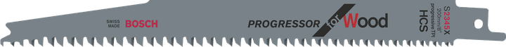 Mata gergaji bolak-balik Bosch Progressor untuk Kayu.