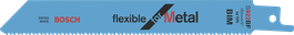 Mata gergaji bolak-balik Bosch S922BF yang fleksibel untuk logam.