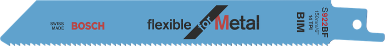 Bilah gergaji bolak-balik S 922 BF Mata gergaji bolak-balik Bosch S922BF yang fleksibel untuk logam.