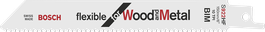 Mata gergaji Bosch S922HF untuk pemotongan kayu dan logam.