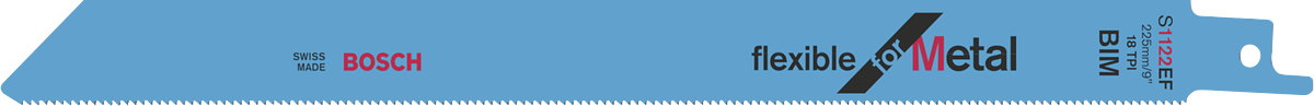Mata gergaji bolak-balik fleksibel Bosch untuk logam.