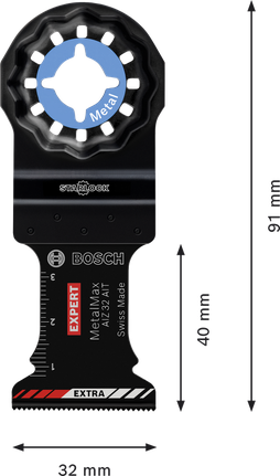 Pisau perkakas serbaguna karbida Bosch EXPERT MetalMax AIZ 32 AIT.