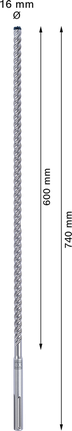 Mata Bor Hammer EXPERT SDS max-8X 16 x 600 x 740 mm Mata Bor Hammer EXPERT SDS max-8X 16 x 600 x 740 mm