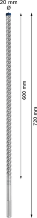 Mata Bor Hammer EXPERT SDS max-8X 20 x 600 x 720 mm Mata Bor Hammer EXPERT SDS max-8X 20 x 600 x 720 mm