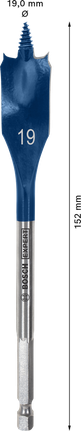 Mata Bor Spade EXPERT Self Cut Speed 19 x 152 mm Mata Bor Spade EXPERT Self Cut Speed 19 x 152 mm