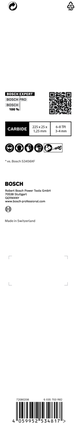 Kemasan mata gergaji Bosch EXPERT Multi Material 9″.