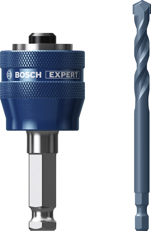 Gergaji Lubang Bosch EXPERT Power Change Plus dan Bor TCT.