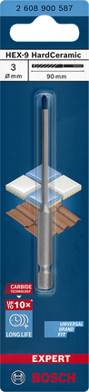 Mata bor Bosch EXPERT HEX-9 Hard Ceramic 3x90 mm.