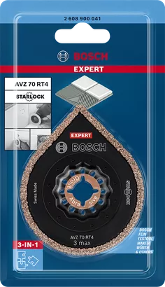 EXPERT AVZ 70 RT4 3 max Pelat grouting serbaguna Bosch EXPERT 3 max AVZ 70 RT4 70 mm.