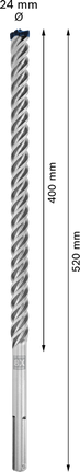 Mata Bor Hammer EXPERT SDS max-8X 24 x 400 x 520 mm Mata Bor Hammer EXPERT SDS max-8X 24 x 400 x 520 mm