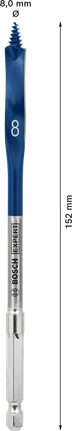 Mata Bor Spade EXPERT Self Cut Speed 8 x 152 mm Mata Bor Spade EXPERT Self Cut Speed 8 x 152 mm