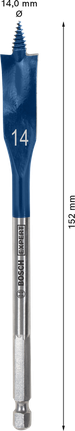 Mata Bor Spade EXPERT Self Cut Speed 14 x 152 mm Mata Bor Spade EXPERT Self Cut Speed 14 x 152 mm