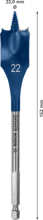 Mata Bor Spade EXPERT Self Cut Speed 22 x 152 mm Mata Bor Spade EXPERT Self Cut Speed 22 x 152 mm