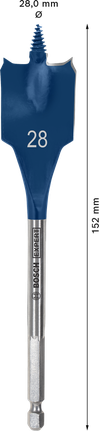 Mata Bor Spade EXPERT Self Cut Speed 28 x 152 mm Mata Bor Spade EXPERT Self Cut Speed 28 x 152 mm