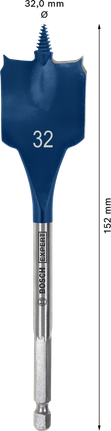 Mata Bor Spade EXPERT Self Cut Speed 32 x 152 mm Mata Bor Spade EXPERT Self Cut Speed 32 x 152 mm